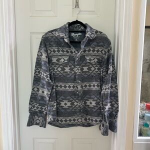 Wrangler Men's Gray Aztec Patterned Jacket